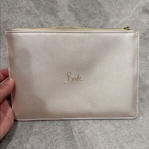 Elegant Cream/ Blush Bride Clutch